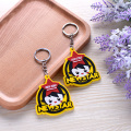 Chaînes de clés en forme de 3D / 2D personnalisées personnalisées Soft PVC Keychain pour les cadeaux de promotion